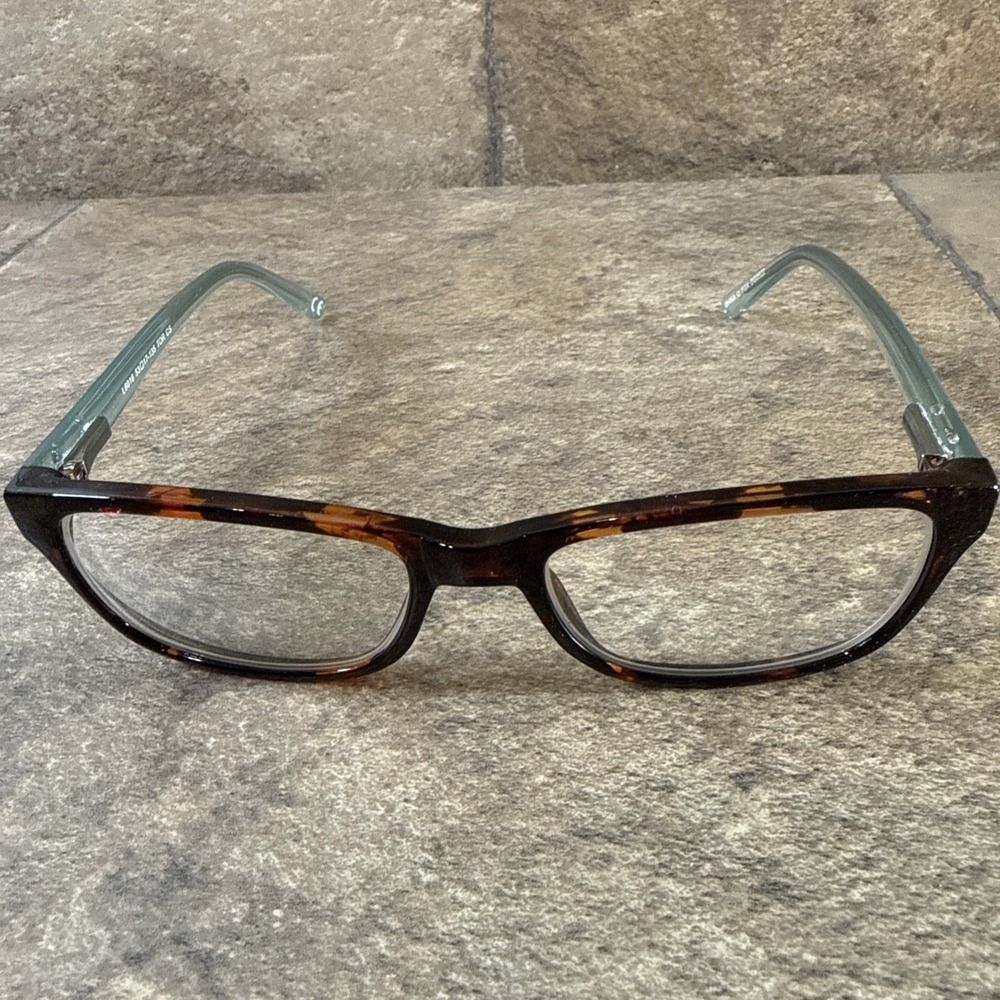 OGA FGX DG0522 Eyeglasses Frames Tortoise Green Spring Hinges 53-17-135-34mm